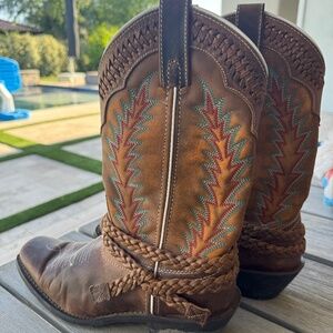 LAREDO WOMEN'S KNOT IN TIME 11" WESTERN BOOTS - SQUARE TOE 7.5
